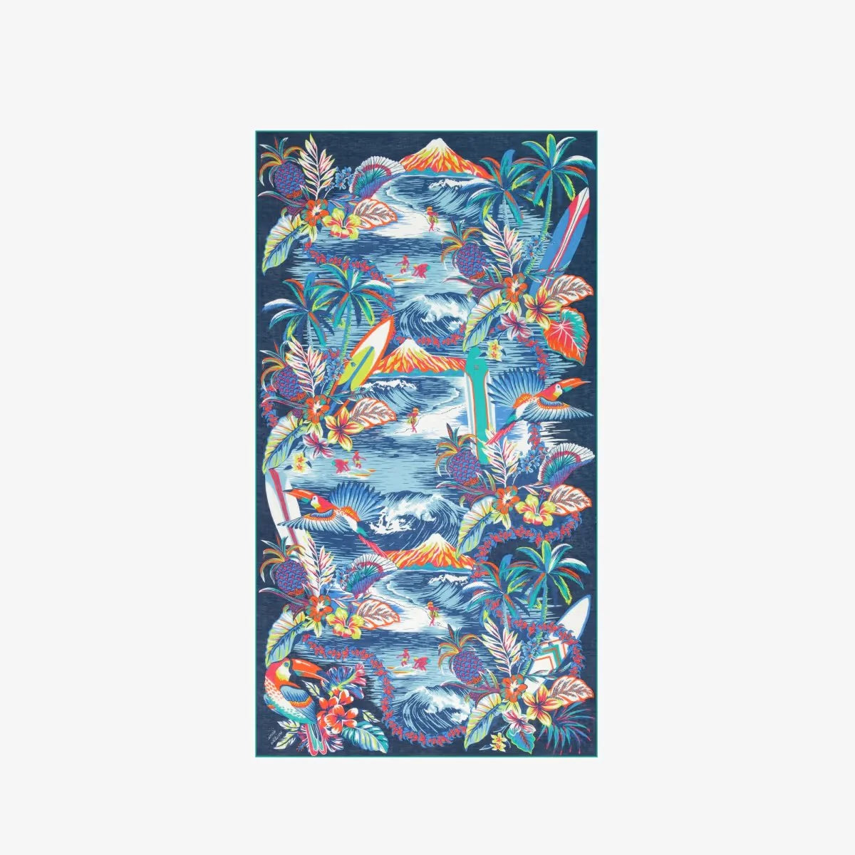 Scarf 100 Hawaii in Blue, from Inoui Editions