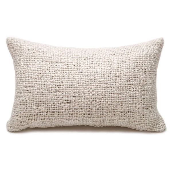 Caral Flame Lumbar Pillow in Ecru, from Intiearth