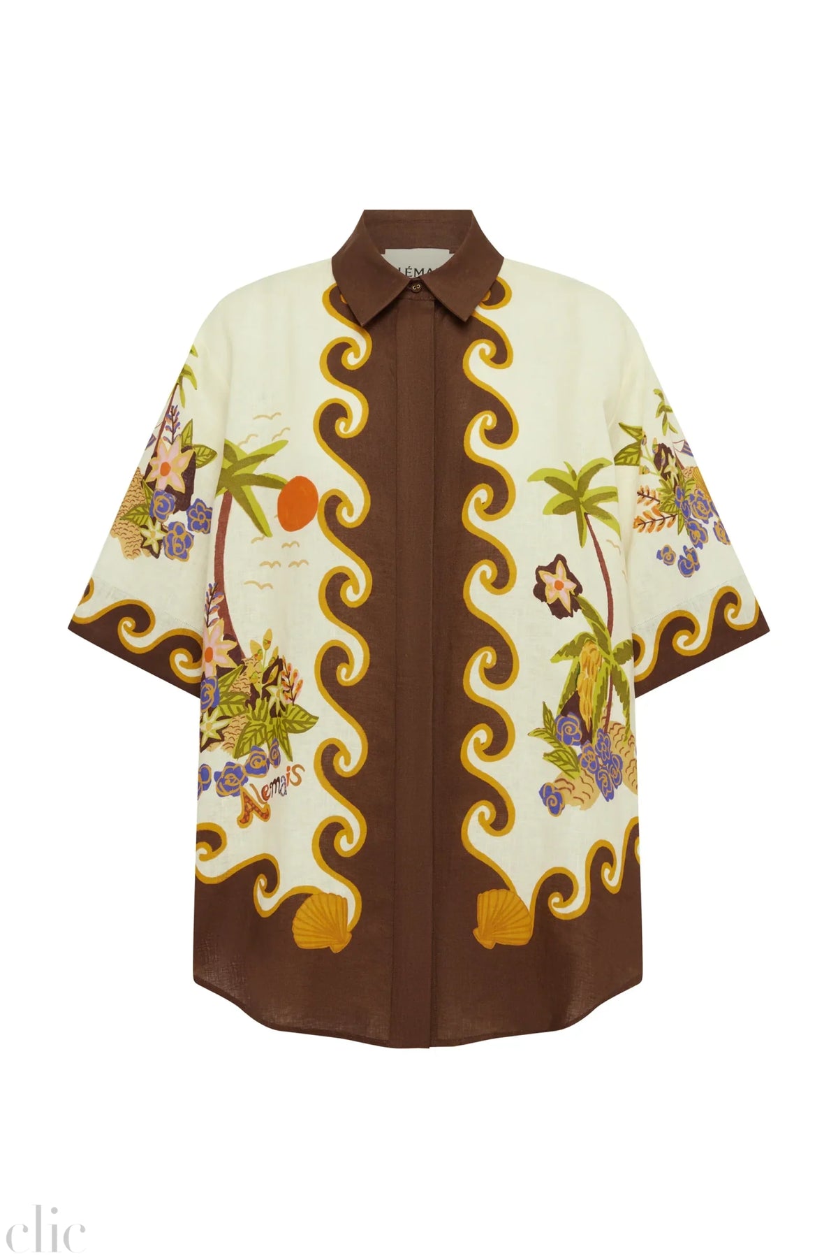 Island Cove Shirt in Cream, from Alemais