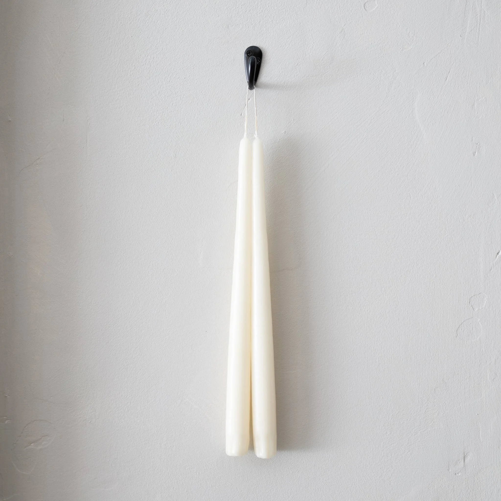 Taper Candles Pair in Ivory, from Socco Living