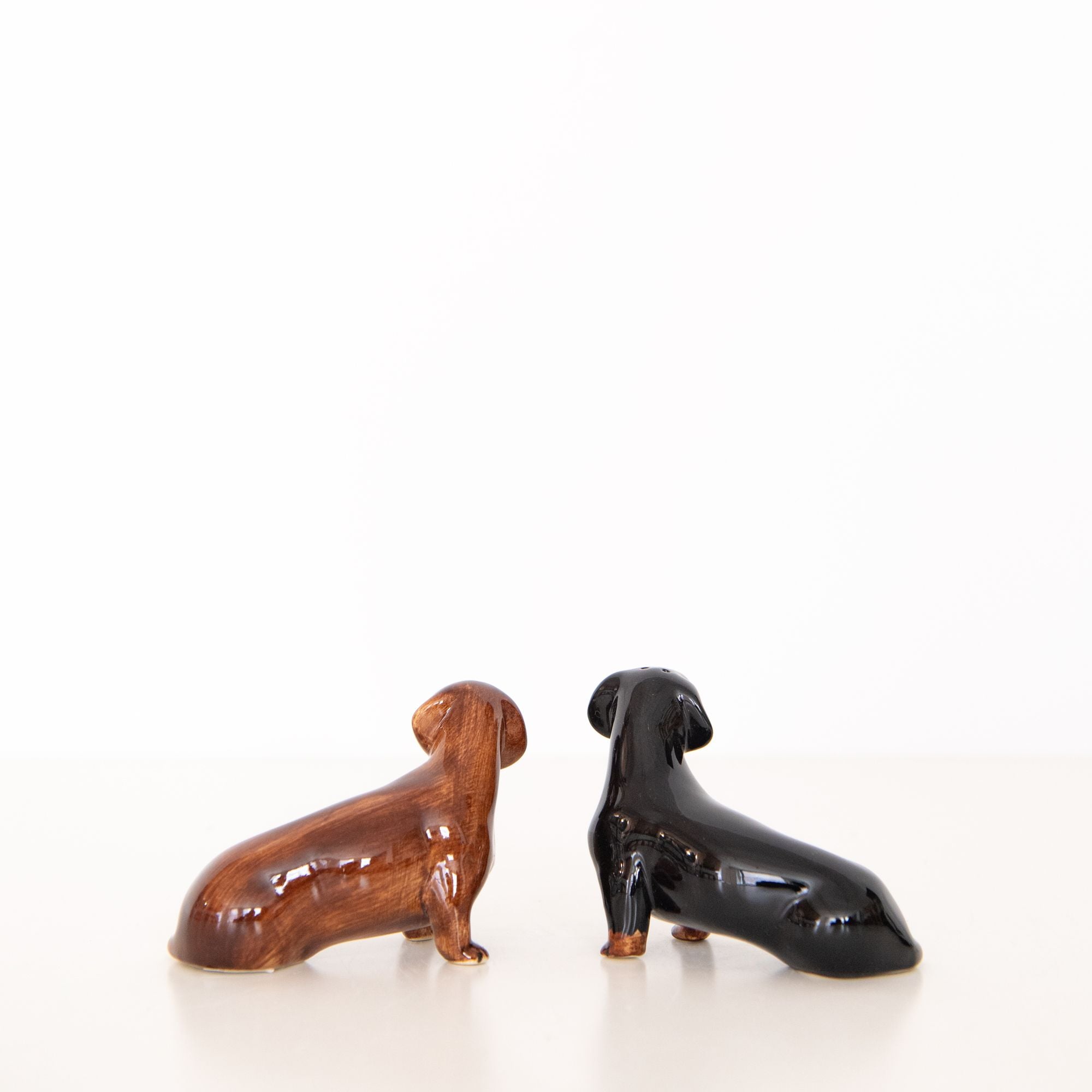 Dachshund Salt and Pepper Shakers, from Quail Ceramics
