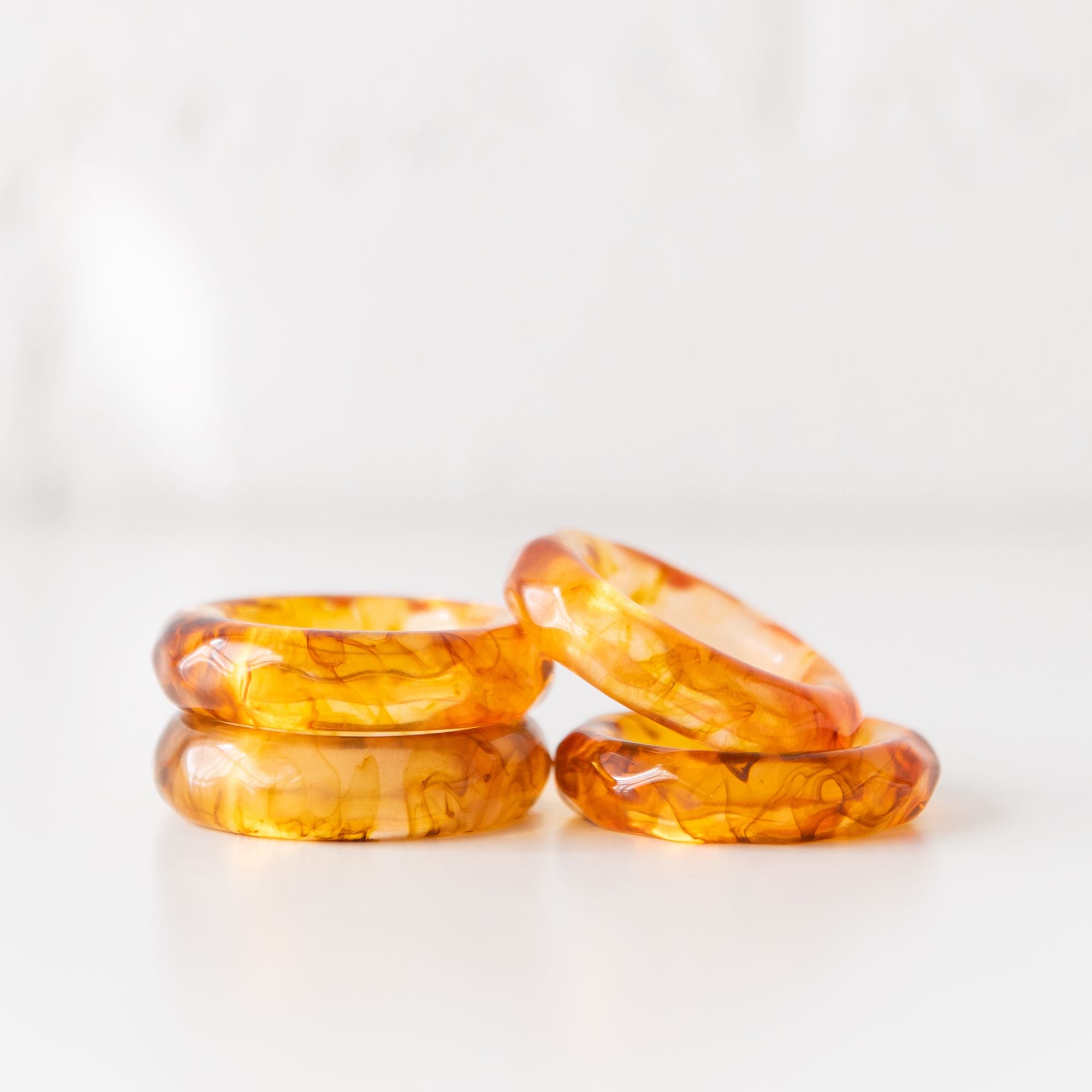 elements Napkin Rings in Honey, from Dot and Army