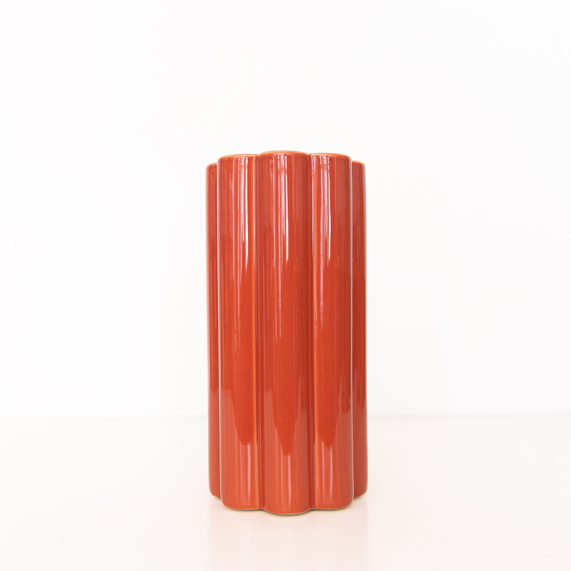 Duetto Solo Vase in Terracotta, from The Socialite Family