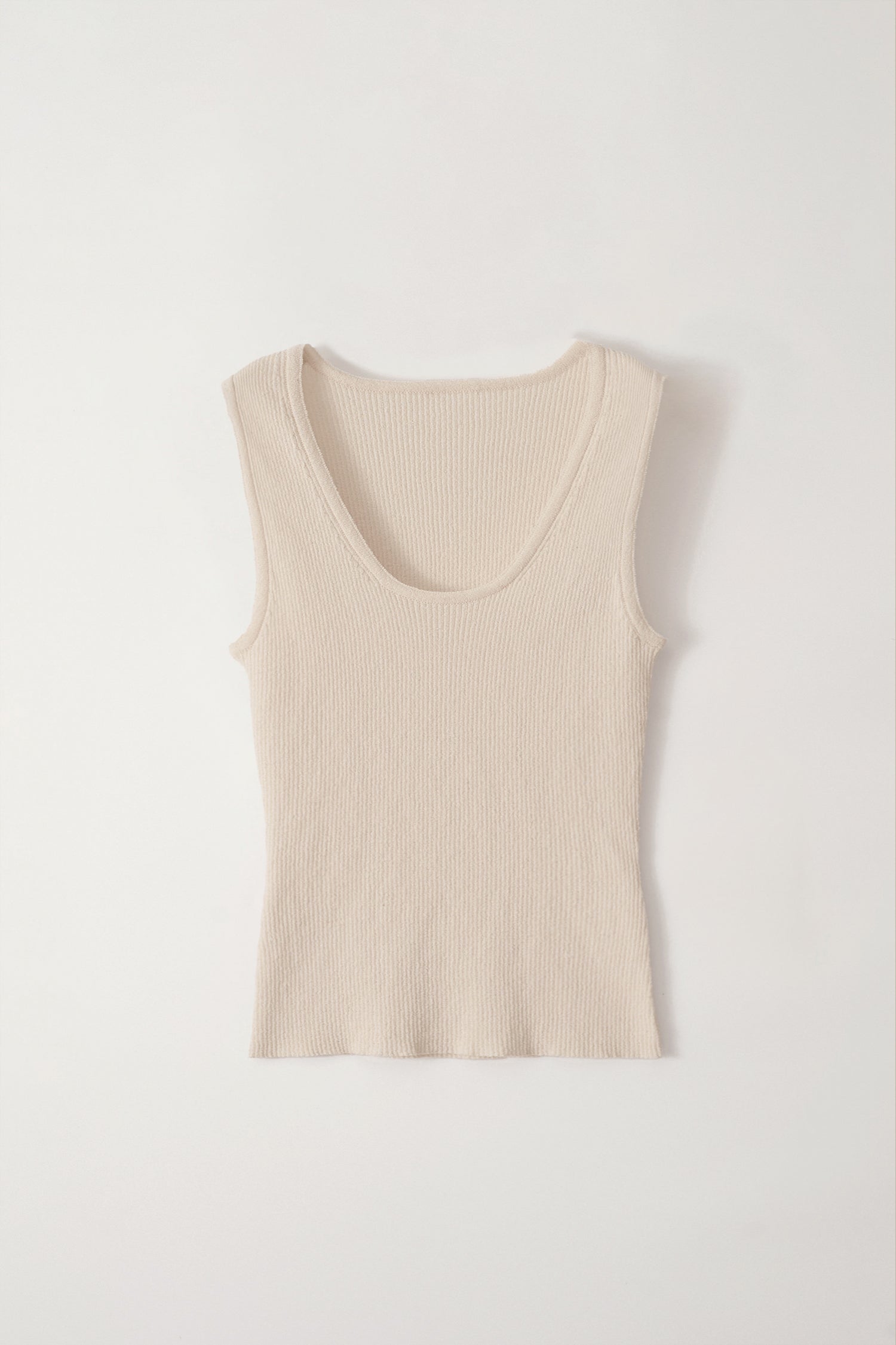 Jina U-neck Sleeveless Top in Ivory, from Nothing Written
