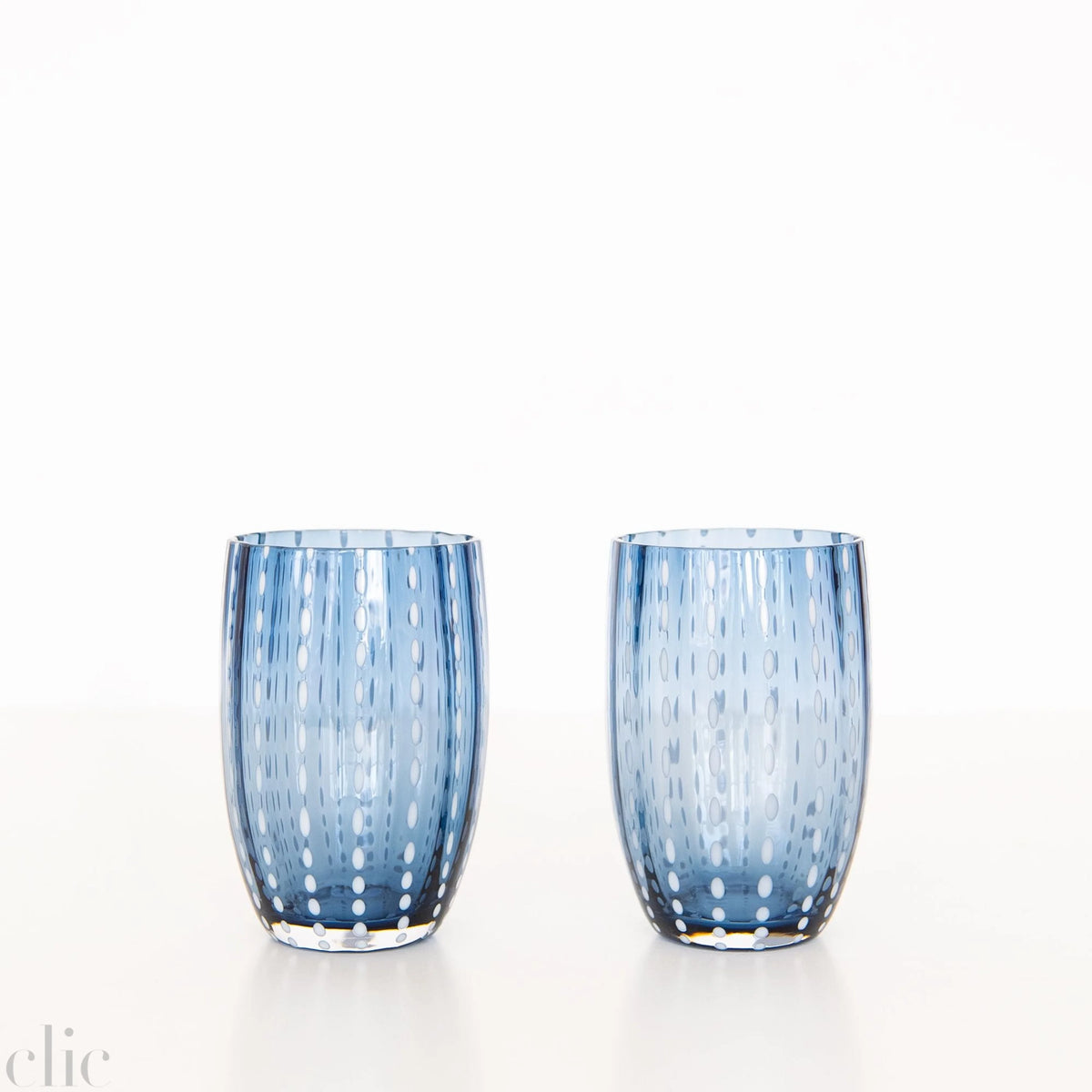Perle Tumbler in Blue Grey, from Zafferano