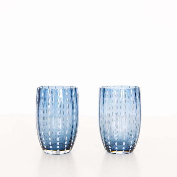 Perle Tumbler in Blue Grey, from Zafferano