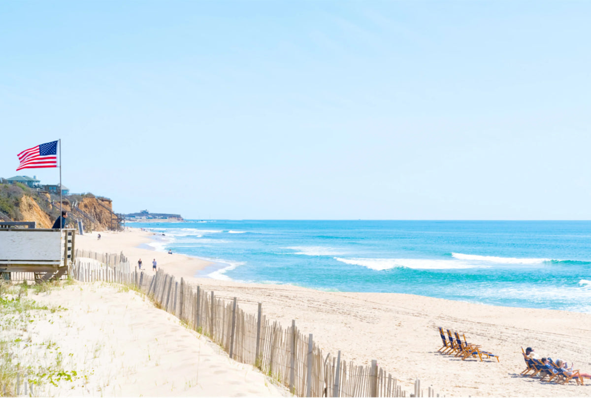 Montauk Beach Flag by Juliette Charvet