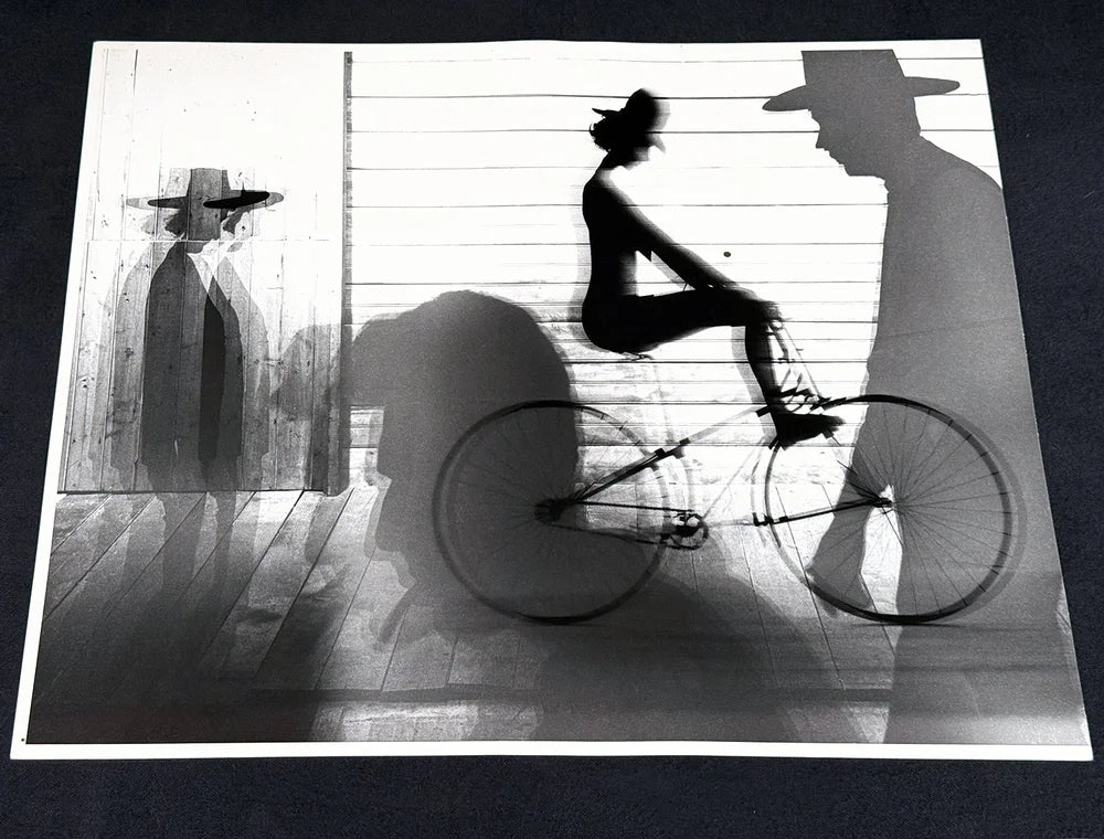 Kate Cycling Cycling Down The Boardwalk - Hyper Rare by Sam Haskins