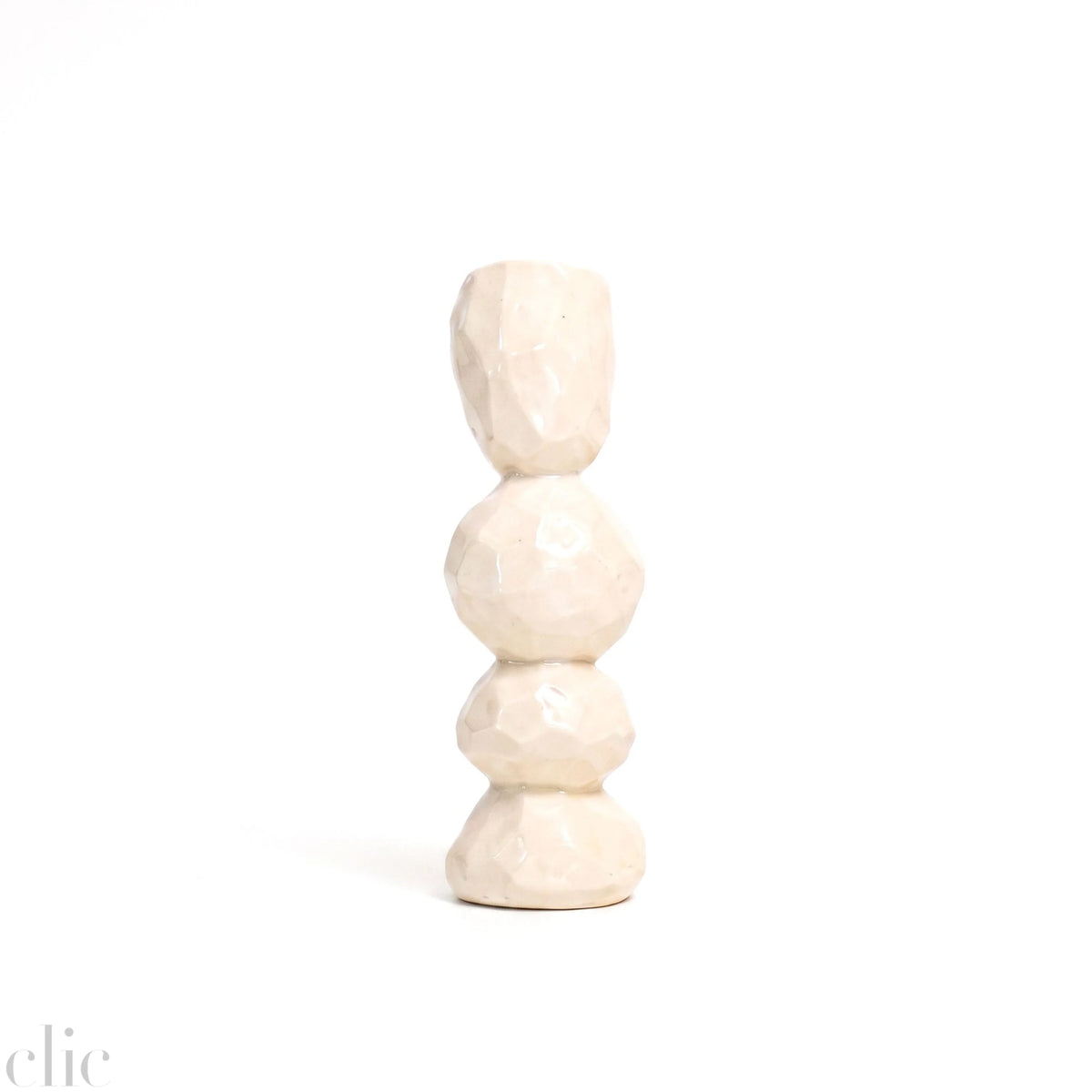 Tall Carved Candkestick Holder