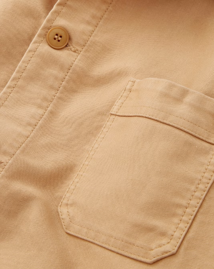 Moleskin Work Jacket in Kraft, from Le Mont Saint Michel