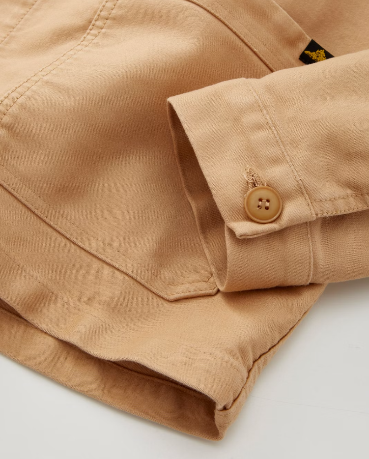 Moleskin Work Jacket in Kraft, from Le Mont Saint Michel