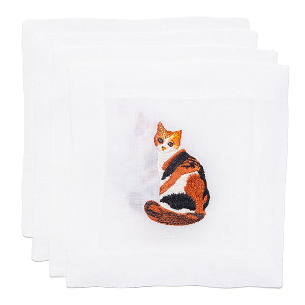 Calico Cat Cocktail Napkin, from Lettermade