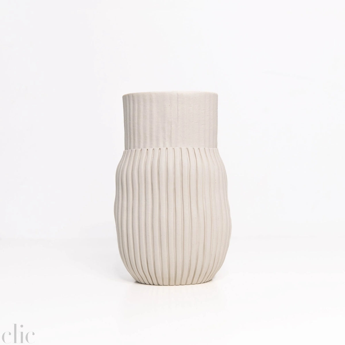 Small 02 Bottle Vase in Cream, from CYM