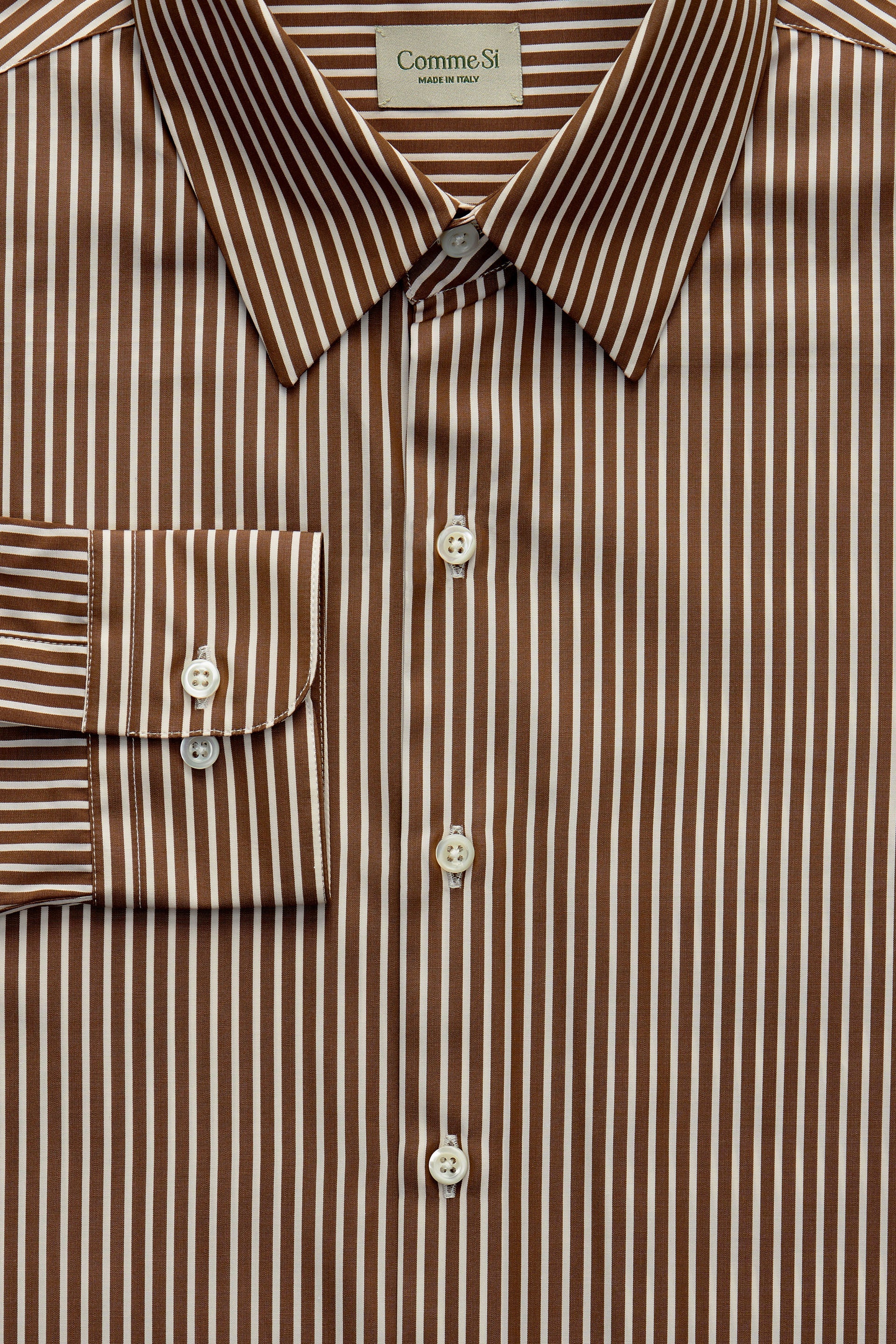La Shirt Classica Poplin in Cortado Stripe, from Comme Si