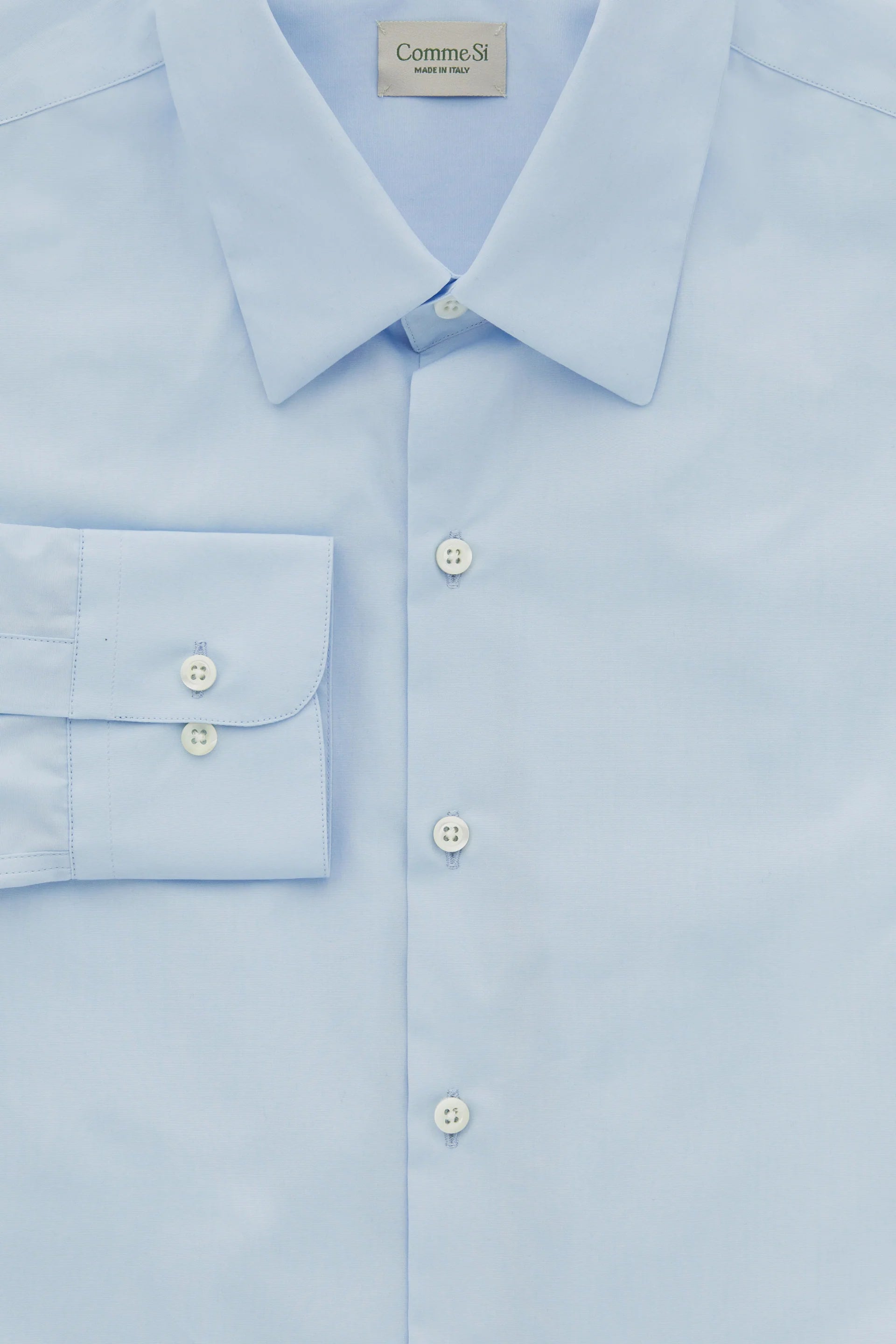 La Shirt Classica Poplin in Marina, from Comme Si