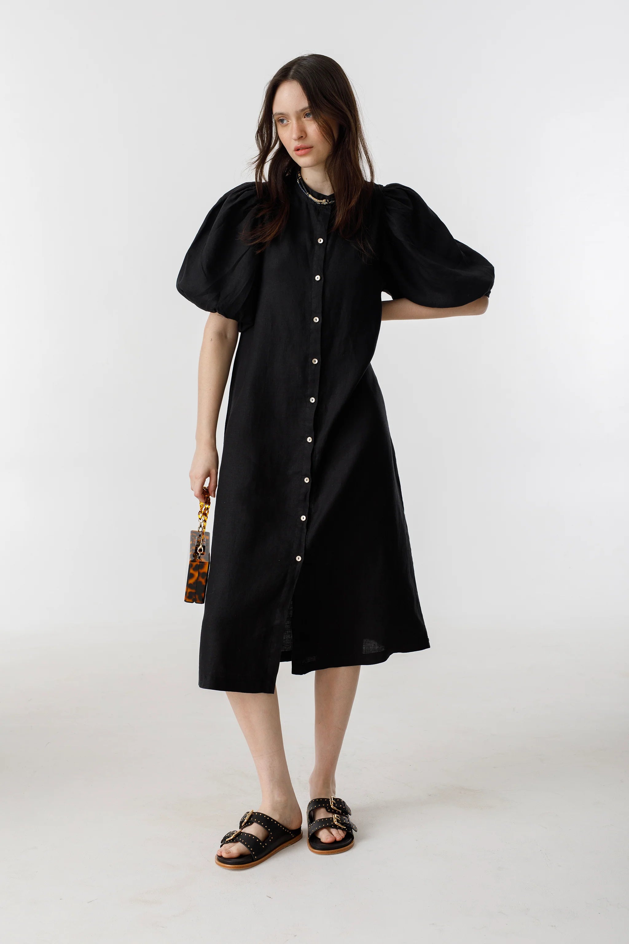 Bubble Dress in Black, from Lanhtropy