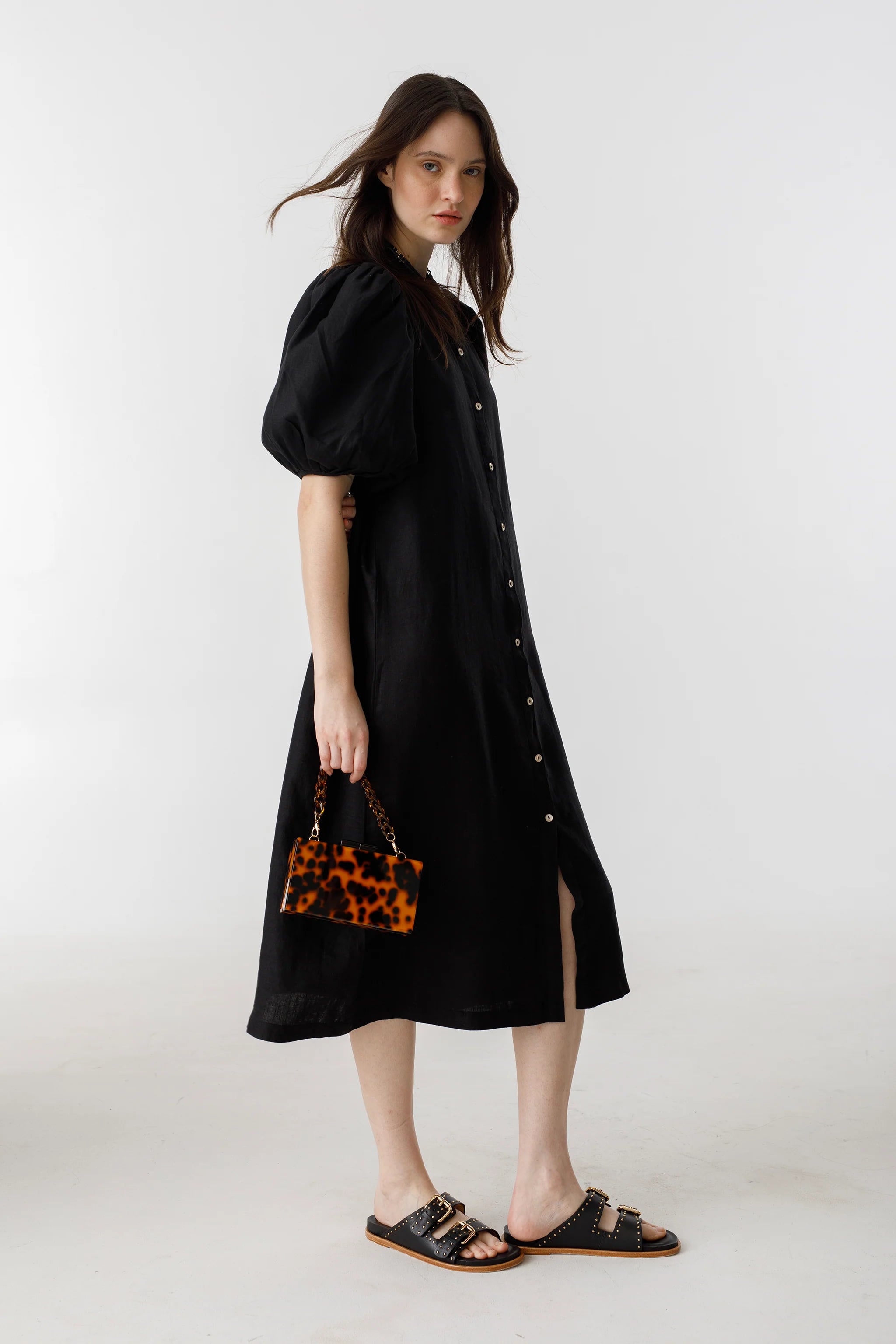 Bubble Dress in Black, from Lanhtropy