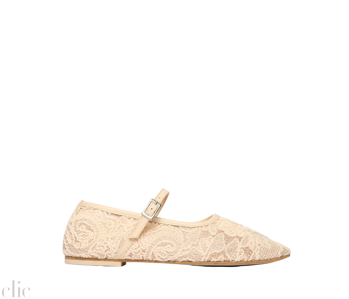 Laurel Mary Jane in Vanilla Jacquard Mesh, from Freda Salvador