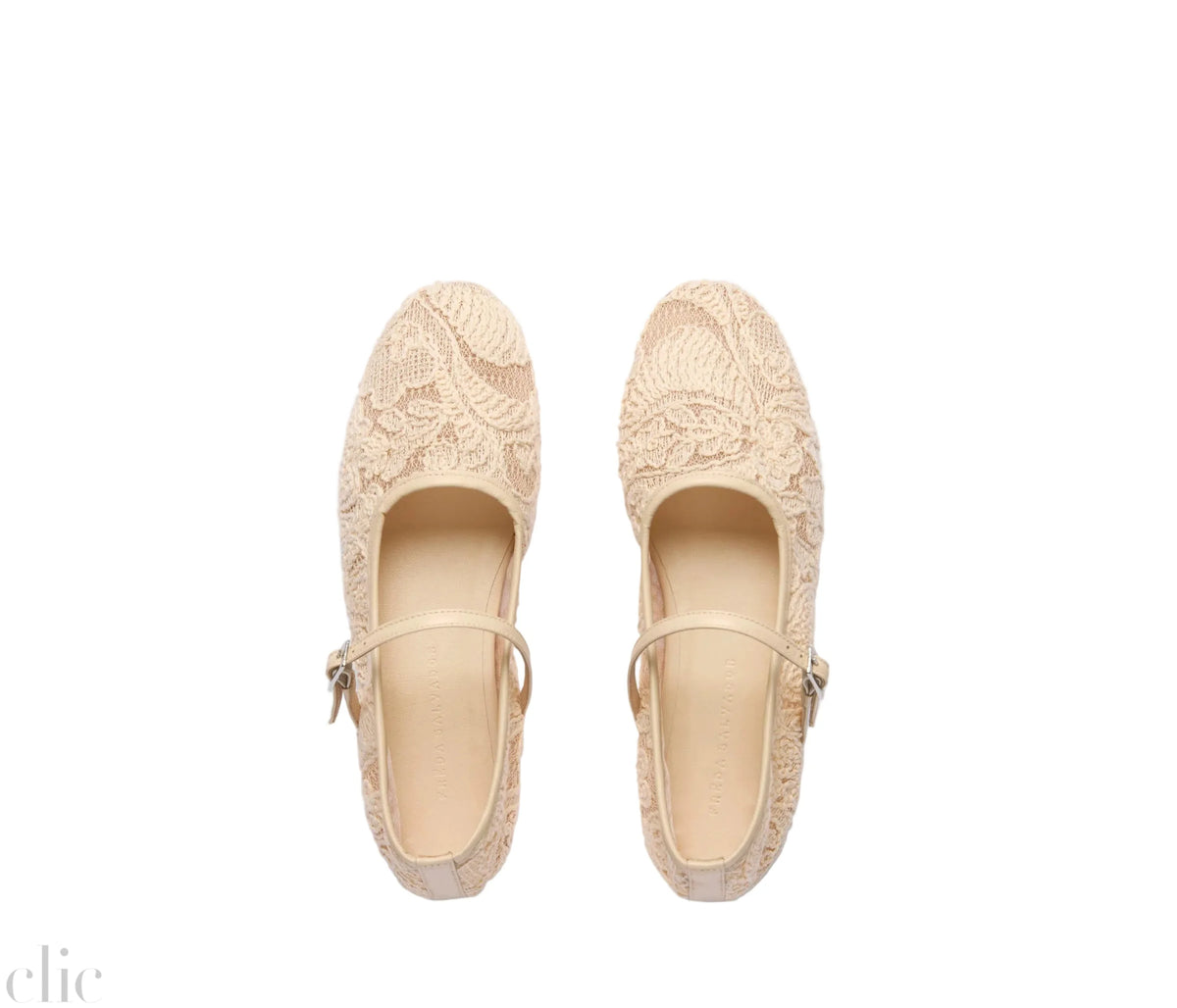 Laurel Mary Jane in Vanilla Jacquard Mesh, from Freda Salvador