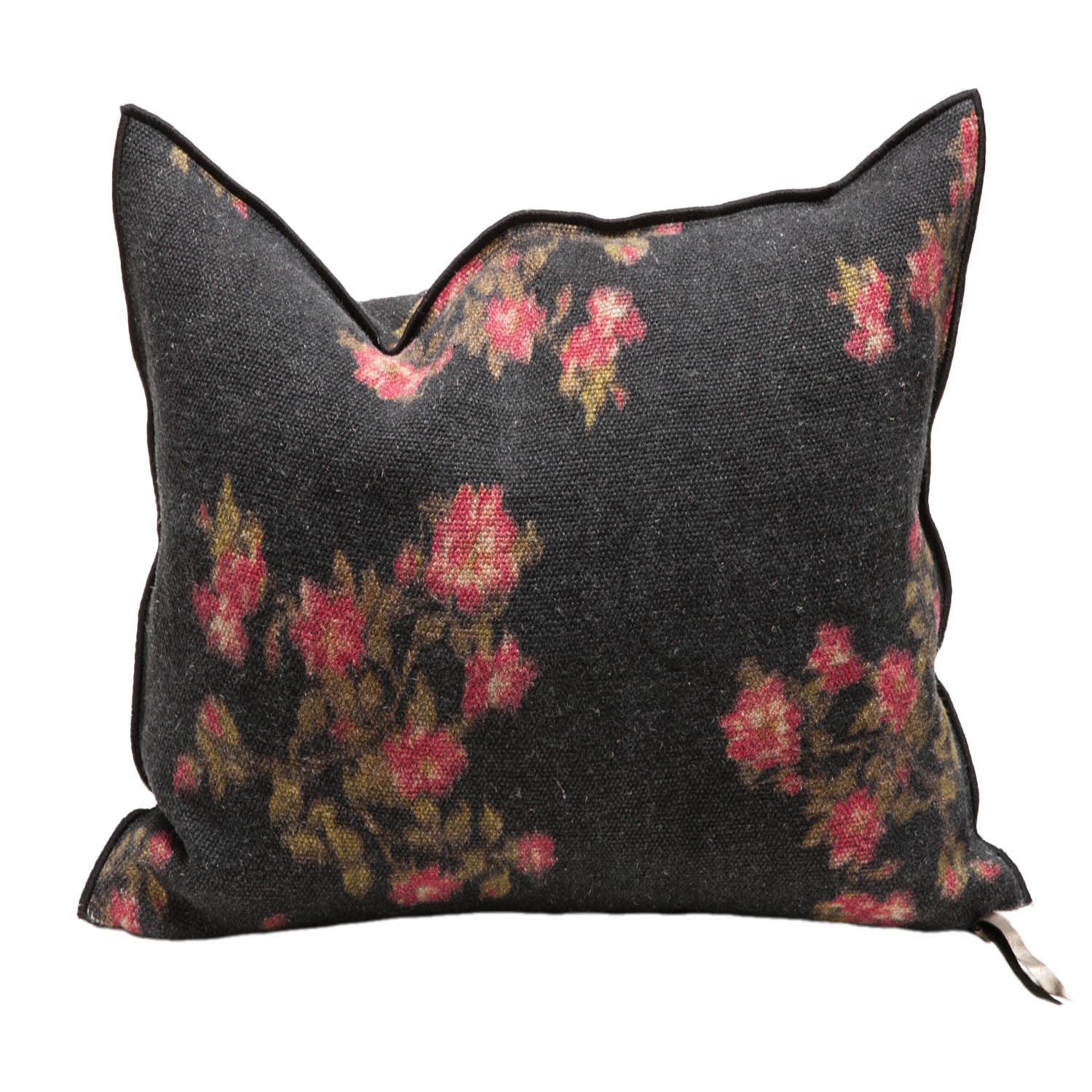 Wabi Sabi Linen Les Roses Magenta Pillow 20x20, from Maison De Vacances