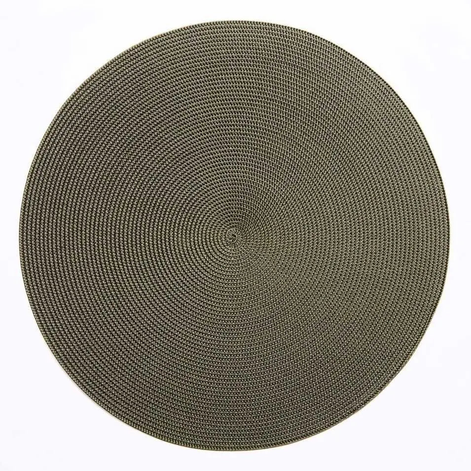 Round Placemat in Olive, from Deborah Rhodes