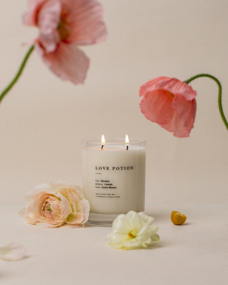 Love Potion Classic 2-Wick Candle. from Brooklyn Candle Studio