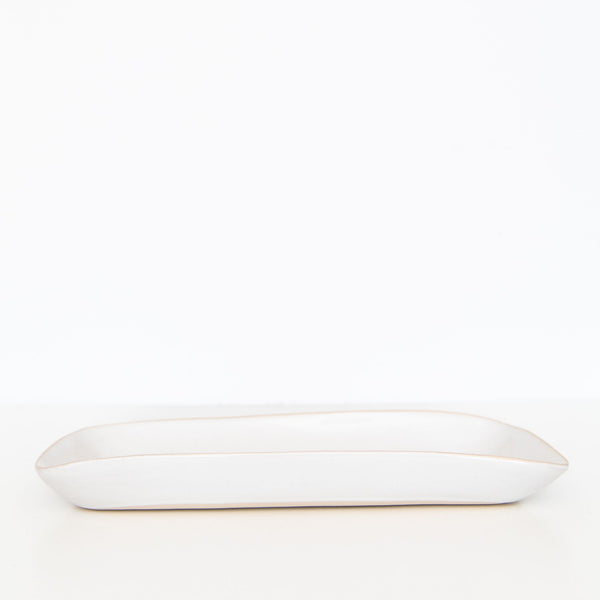 Rawn Platter in Beach Sand White, from Wonki Ware