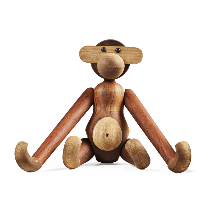 Medium Monkey in Teak and Limba, from Kay Bojesen