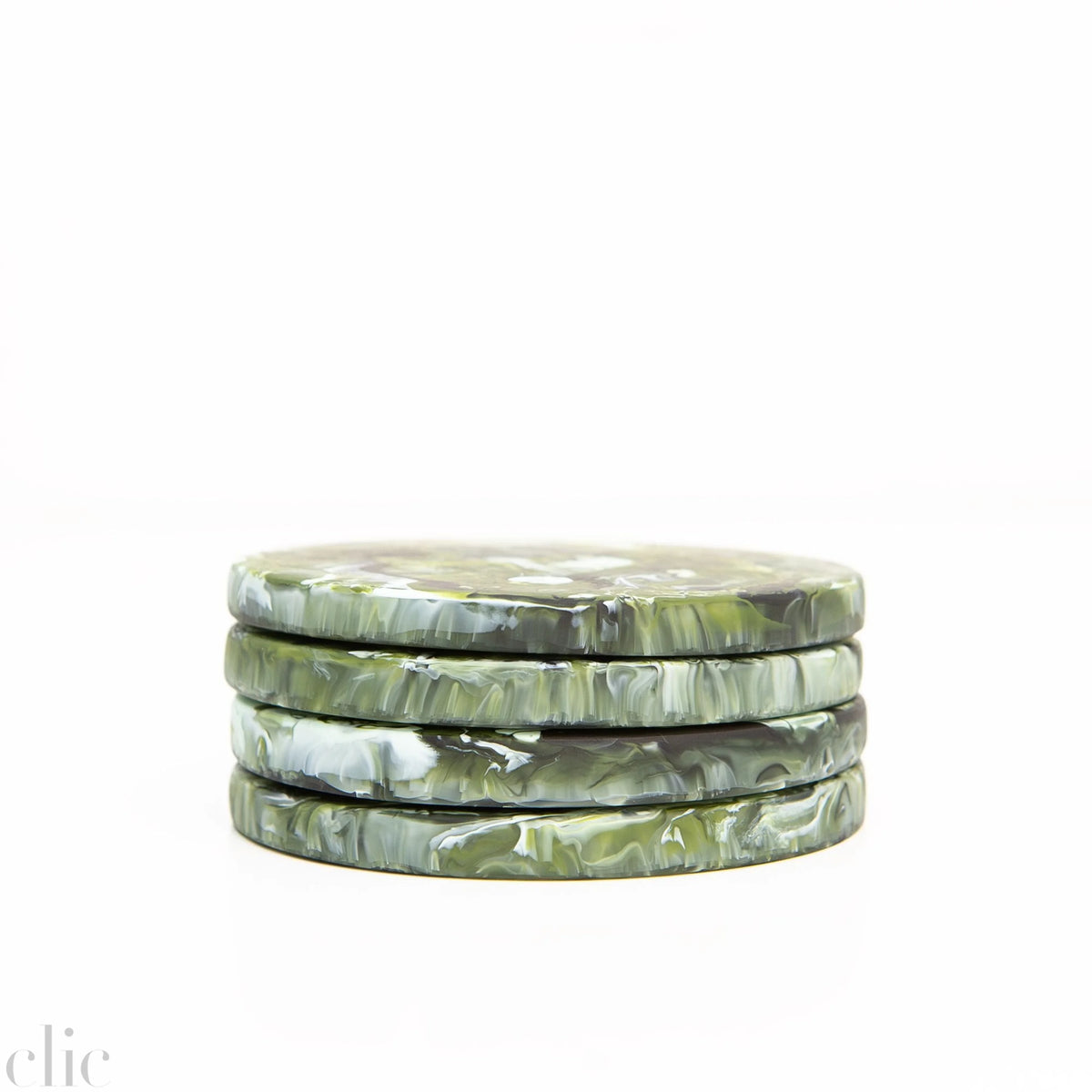 Set of 4 Coasters in Forest Swirl, from Nashi Home