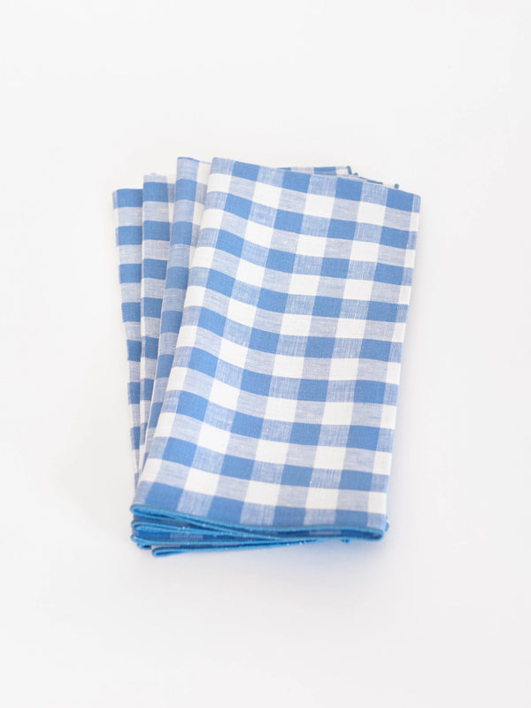 Set of 4 Mack Napkins in Blue, from Proper Table