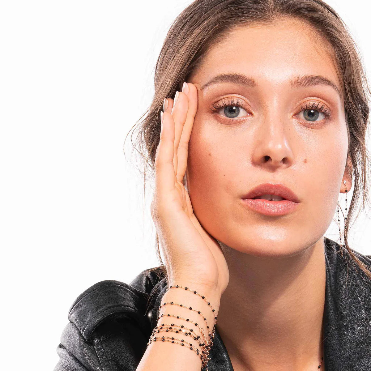 Classic Gigi Black Bracelet, Yellow Gold from Gigi Clozeau