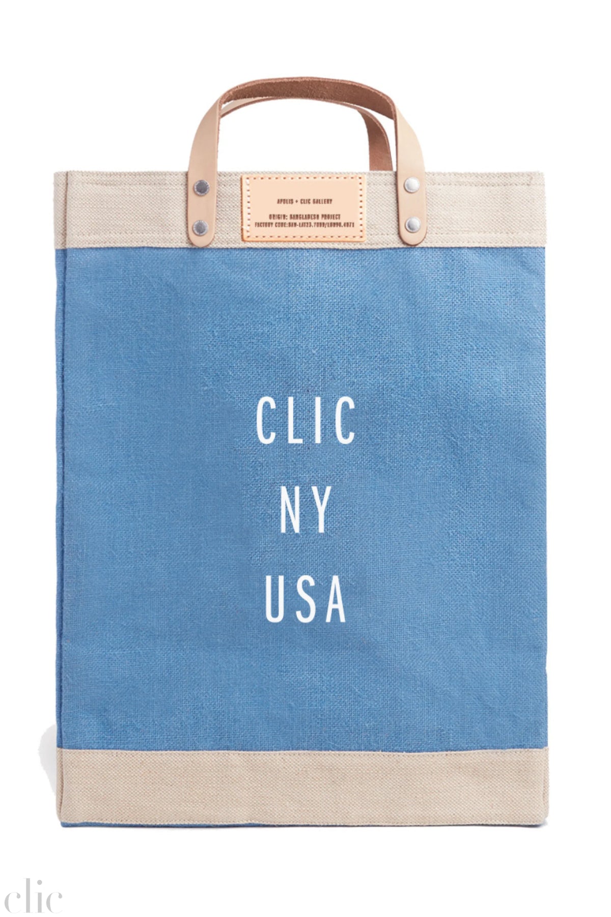 Clic NY USA Market Bag in Parisian Blue, from Apolis