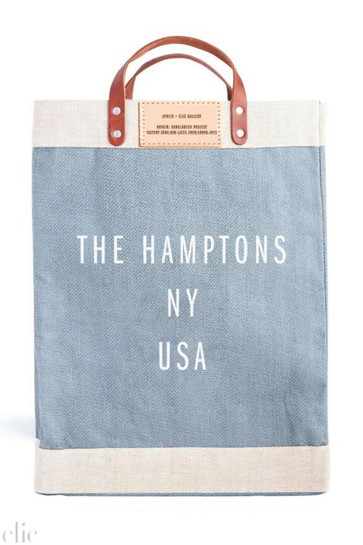 The Hamptons Market Bag in Cool Grey, from Apolis