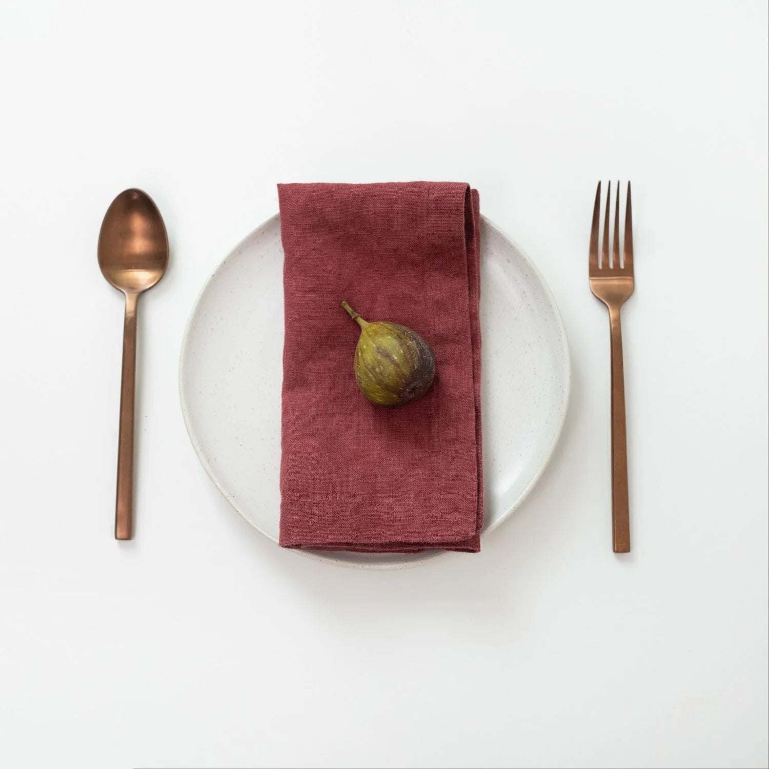 Marsala Linen Napkins Set of 2, from Linen Tales