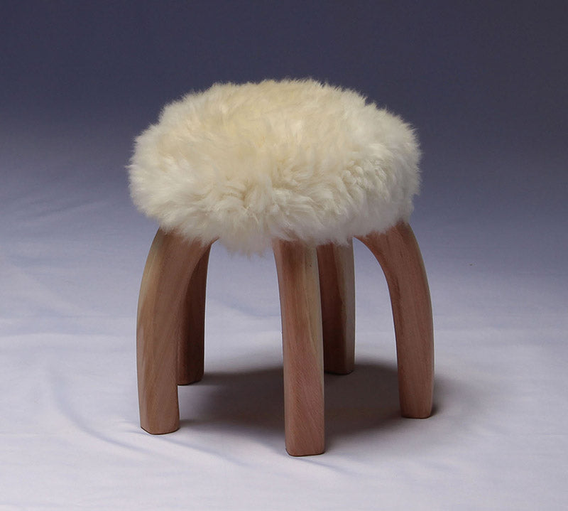 Matero Sheepskin Stool, from Designo Patagonia