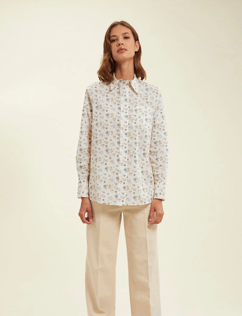 Maureen Floral Print Shirt, from Ines de la Fressange