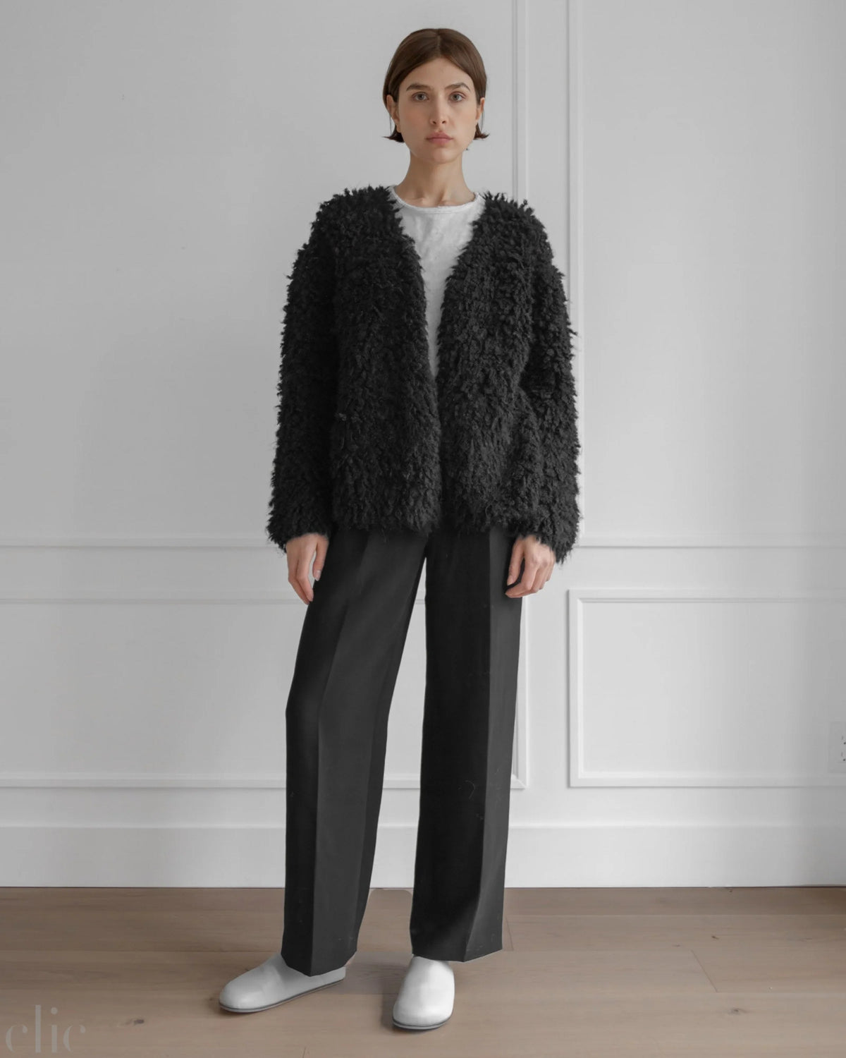 Medusa Cardigan Coat in Black, from La Tierra