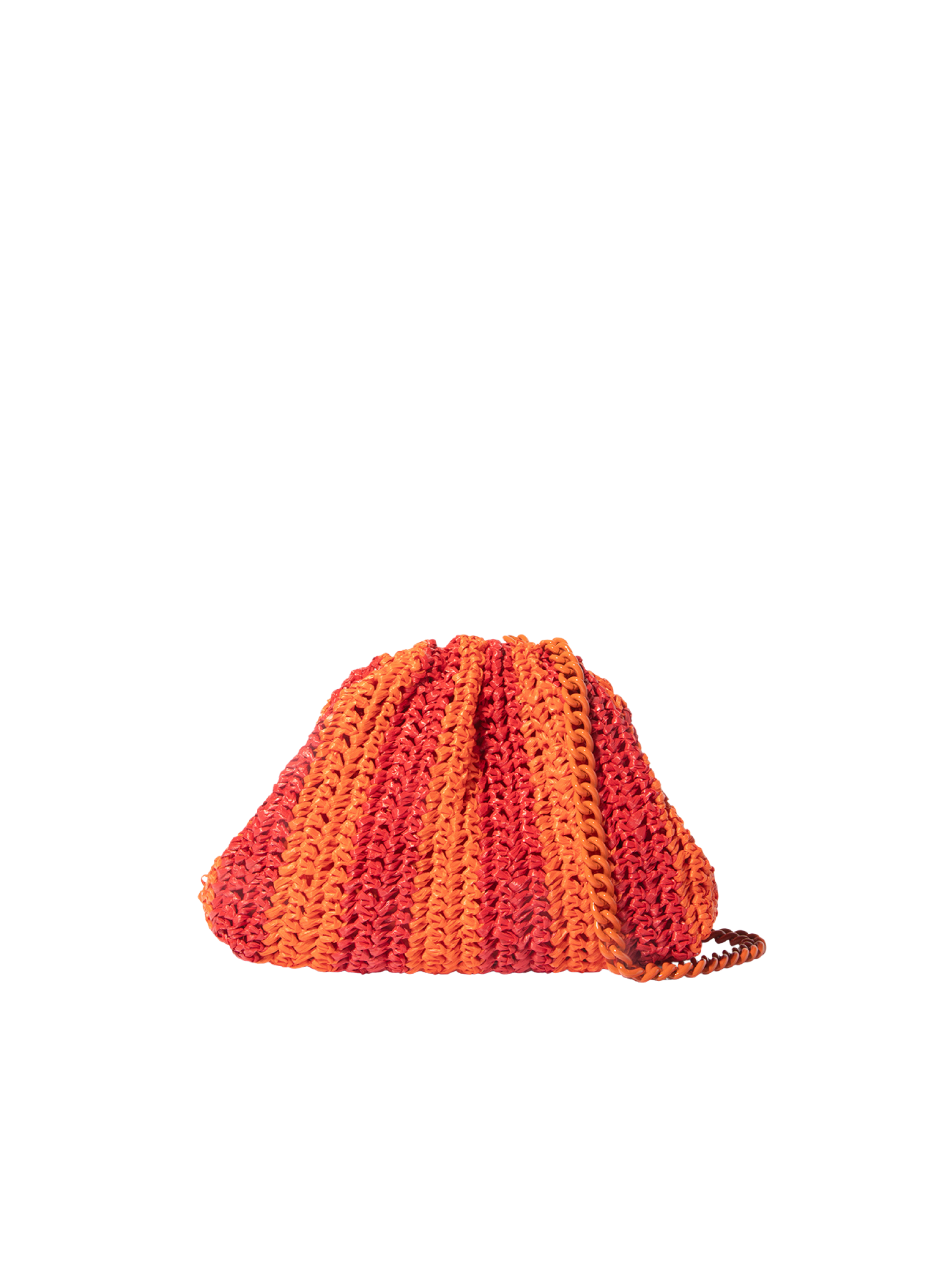 Mini Game Chrochet Bag in Orange and Red, from Maria La Rosa