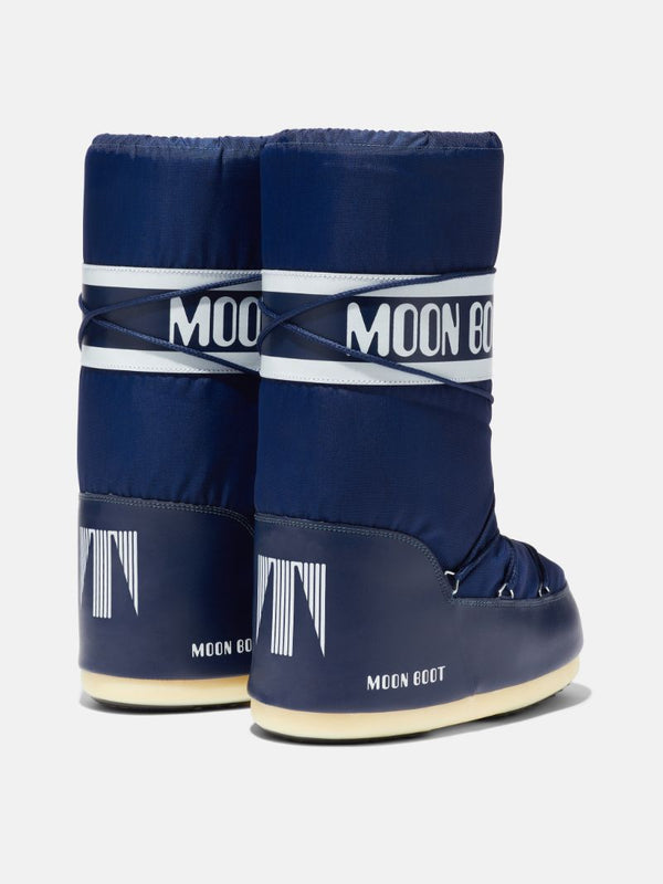 Icon Nylon High Boots in Blue, from Moon Boot