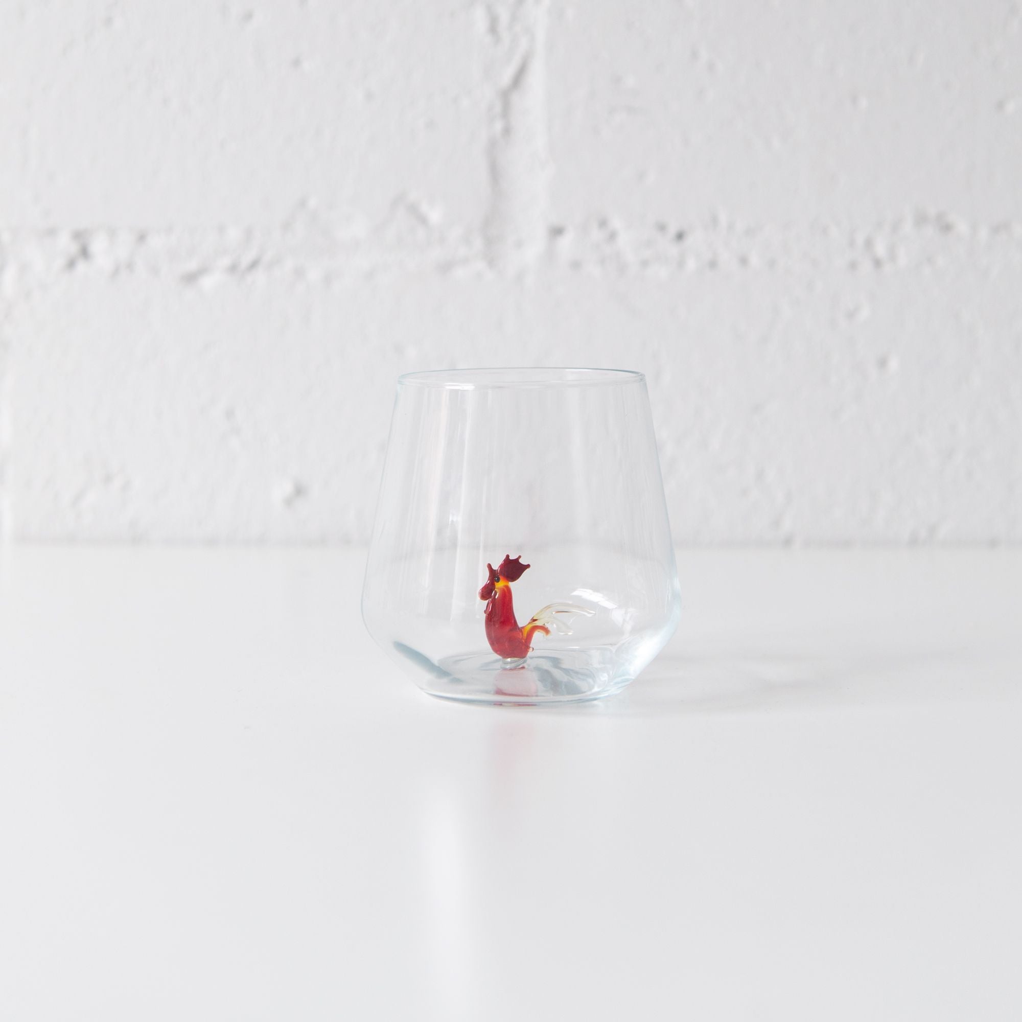 Rooster Drinking Glass, from Minizoo