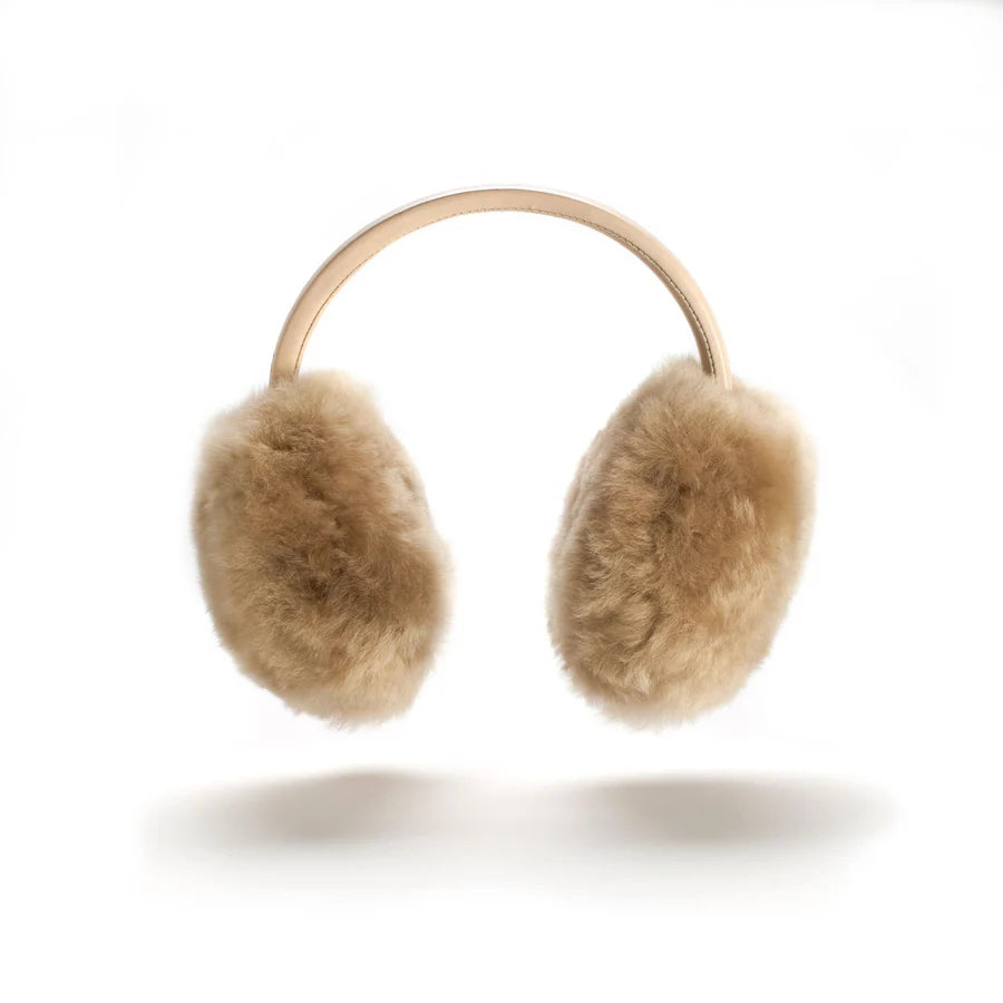 Olmo Ear Muff Taupe, from Weich Couture Alpaca