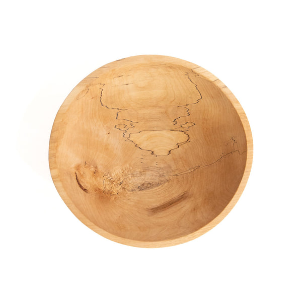 Spalted Ambrosia Round 15" Maple Bowl, from Petermans