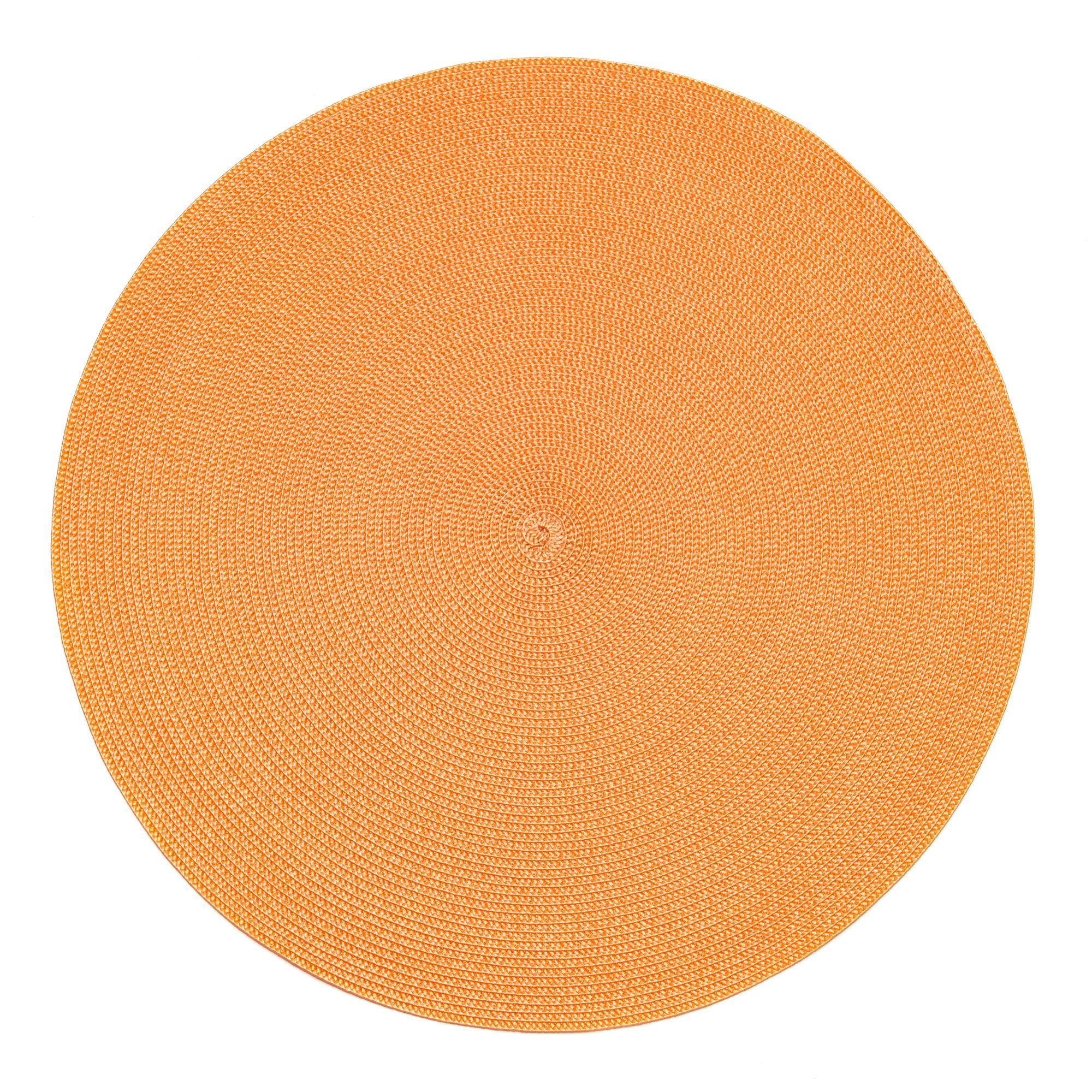Round Placemat in Apricot, from Deborah Rhodes