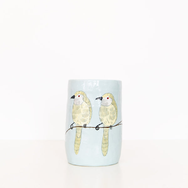 Medium Bird Vase in Blue, from Gemma Orkin Ceramics