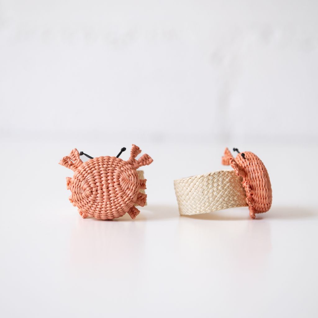 Pink Crabby Napkin Ring, from Coro Cora
