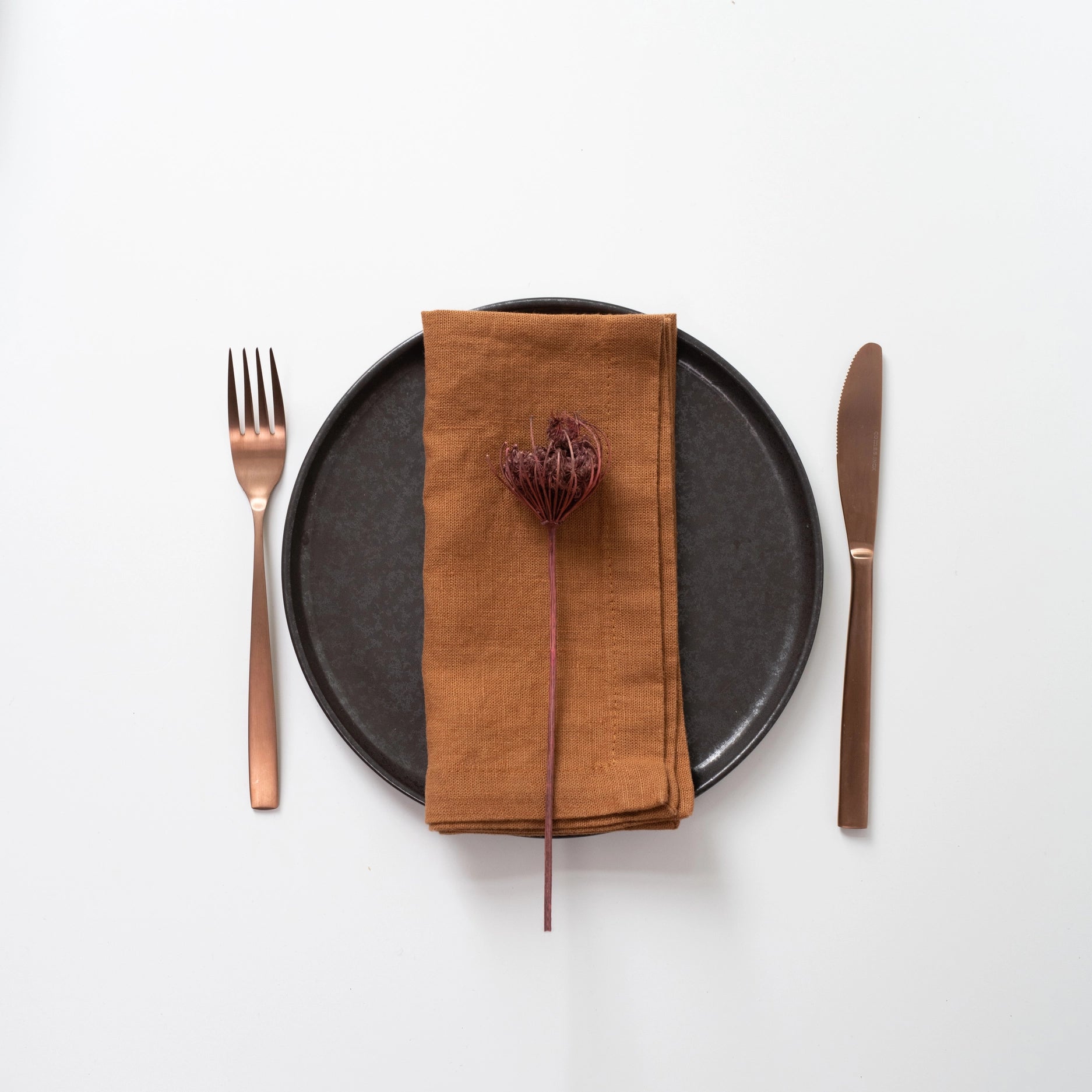 Hazelnut Linen Napkins Set of 2, from Linen Tales