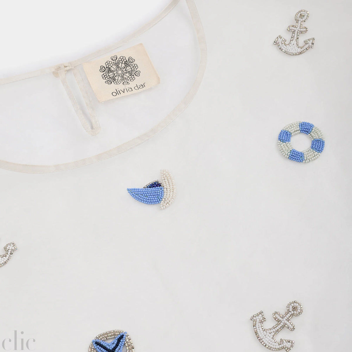 Nautical Organza Top, from Olivia Dar