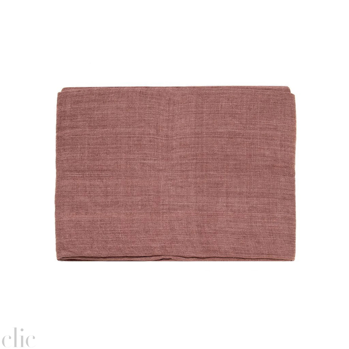 Stone Washed Linen Throw Blanket in Ash Rose