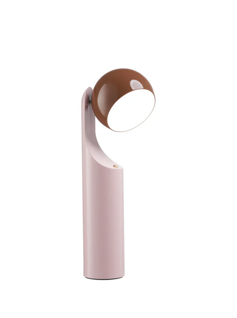 Mono Portable Reading Lamp in Nutshell & Cameo Brown, from Fine Lumens