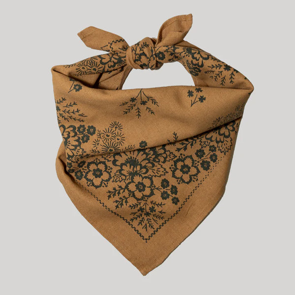 Natural Dye Silk Bandana in Ochre, from Last Chance Textiles